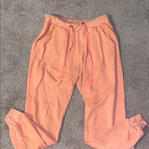 Pink joggers pants